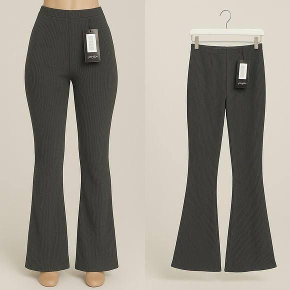 High Waisted Flared Pants - Picture 1 of 4